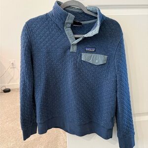 Patagonia Organic Cotton Blue Snap Pullover